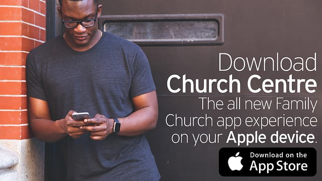Church Centre App advert
